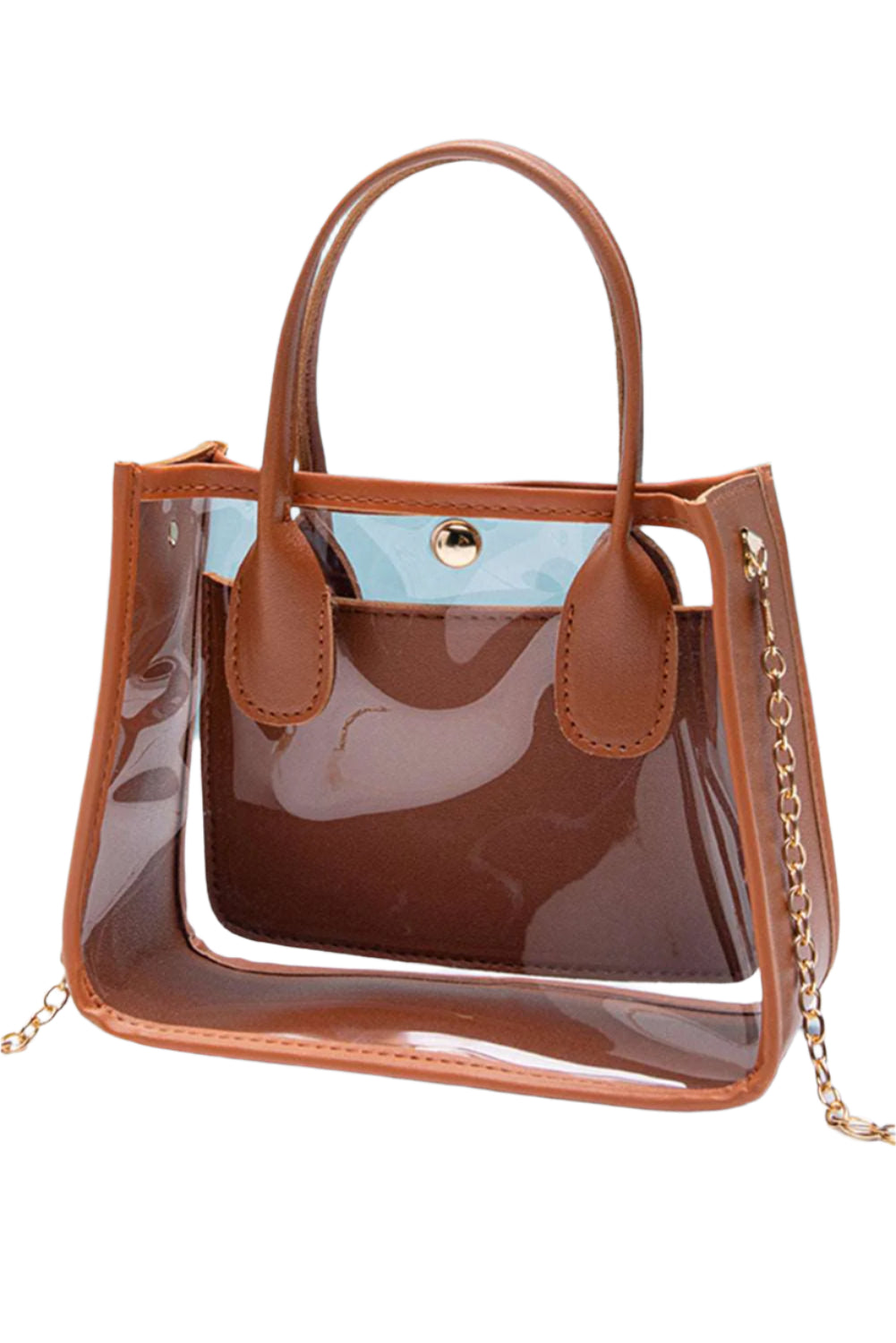 Black Chain Strap Clear Shoulder Bag - Catherine Martin