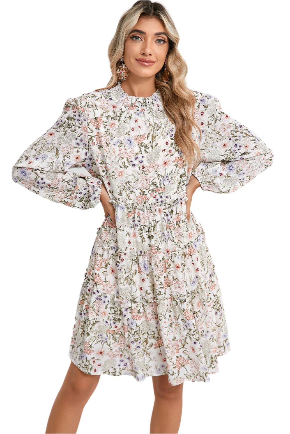 Long Sleeve Floral Dress - Catherine Martin