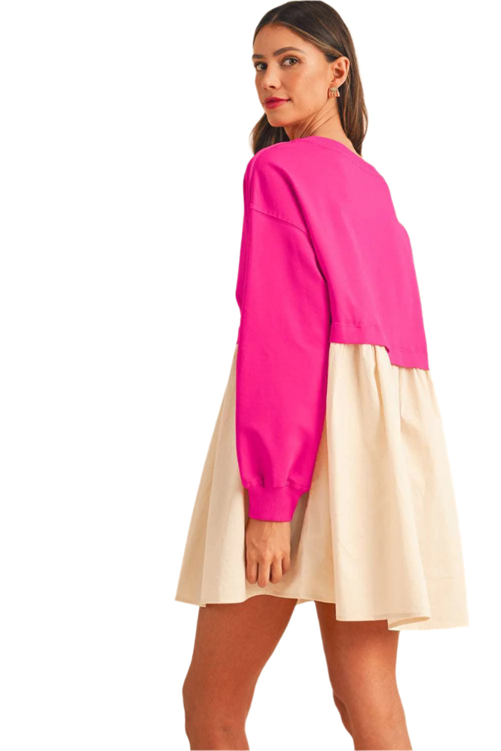 Rose Red Pleated Mini Dress - Catherine Martin