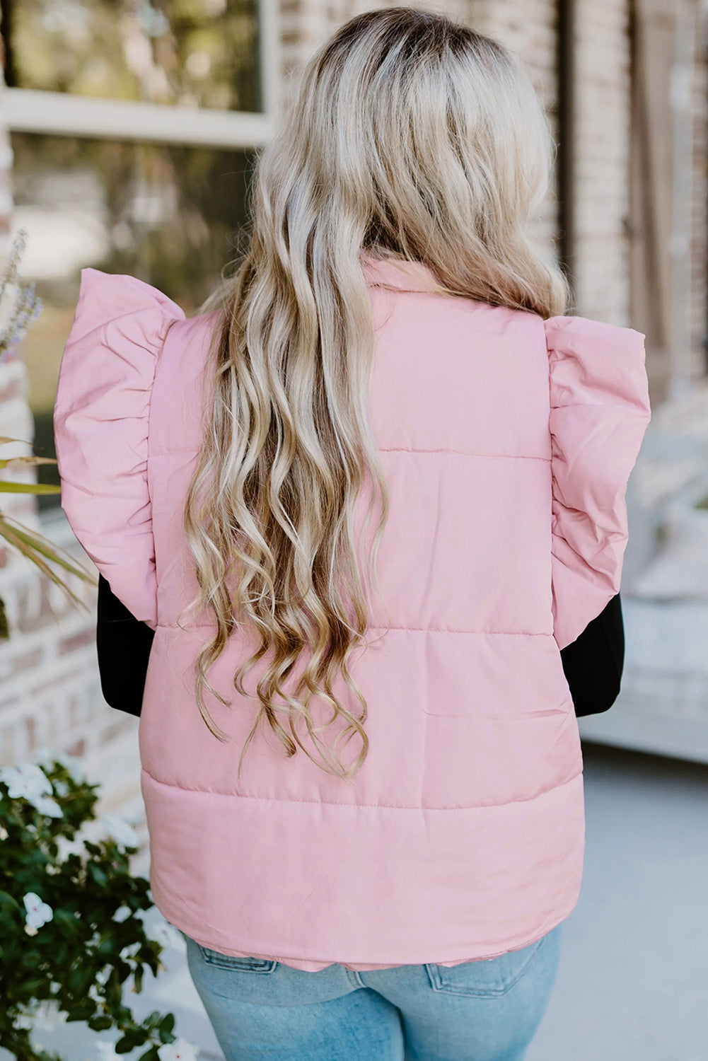 The Ruffled Puffer Vest