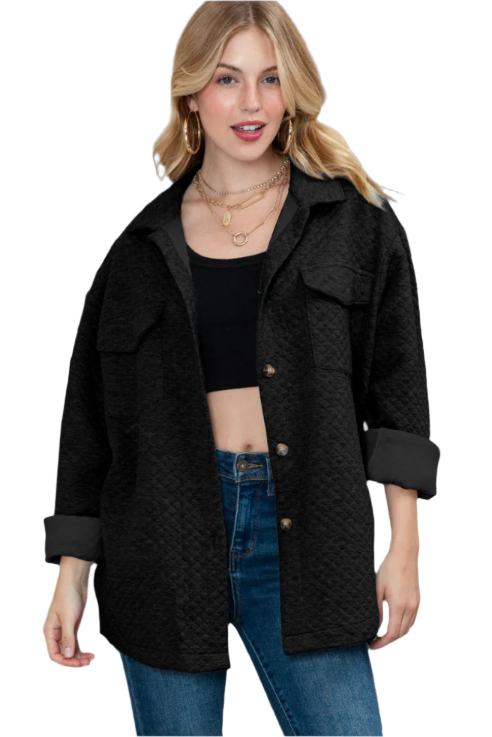 Womens Quilted Jacket Longline - Catherine Martin