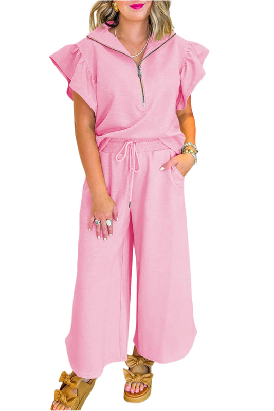 Coastal Blush Two-Piece Set - Lightweight & Effortless Chic - Catherine Martin