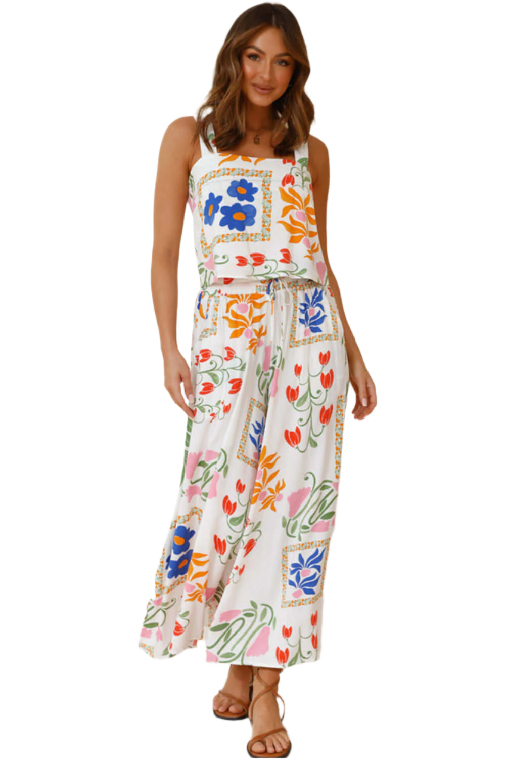Floral Top And Wide Leg Pants - Catherine Martin