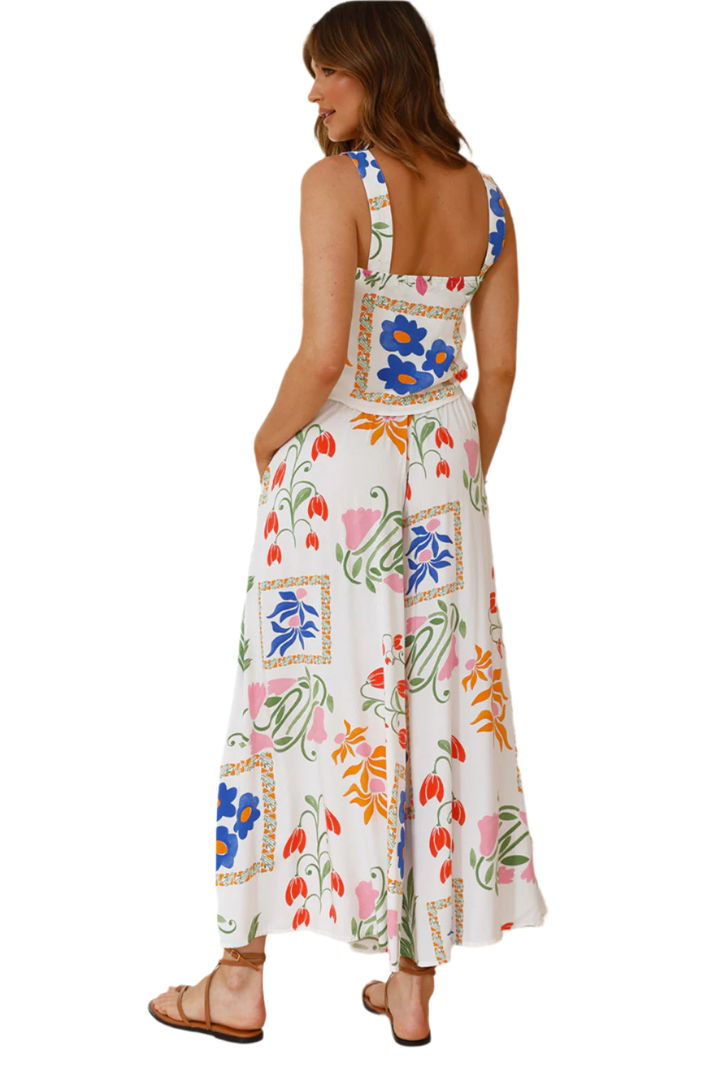 Floral Top And Wide Leg Pants - Catherine Martin