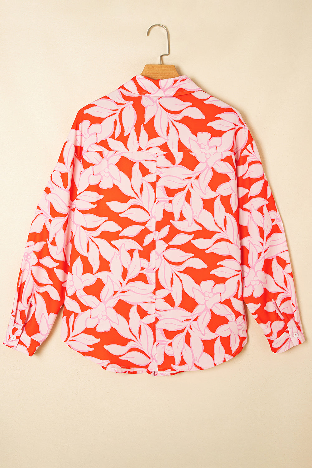 Boho Floral Button-Up Shirt