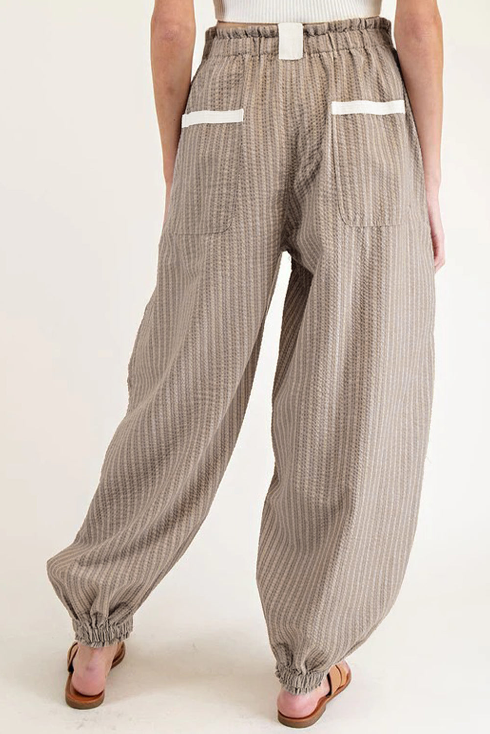 Relaxed Cotton Lantern Trousers
