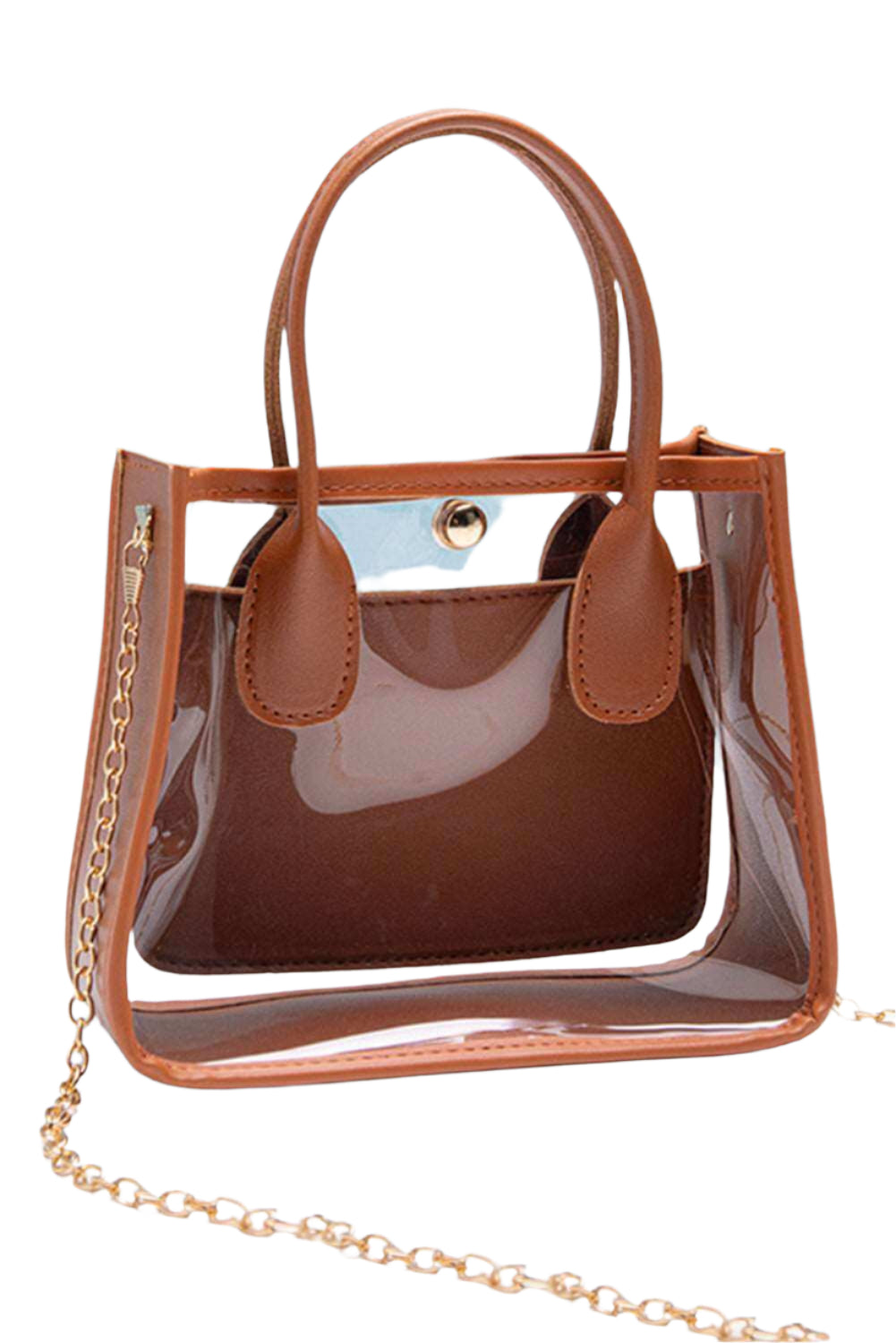 Black Chain Strap Clear Shoulder Bag - Catherine Martin