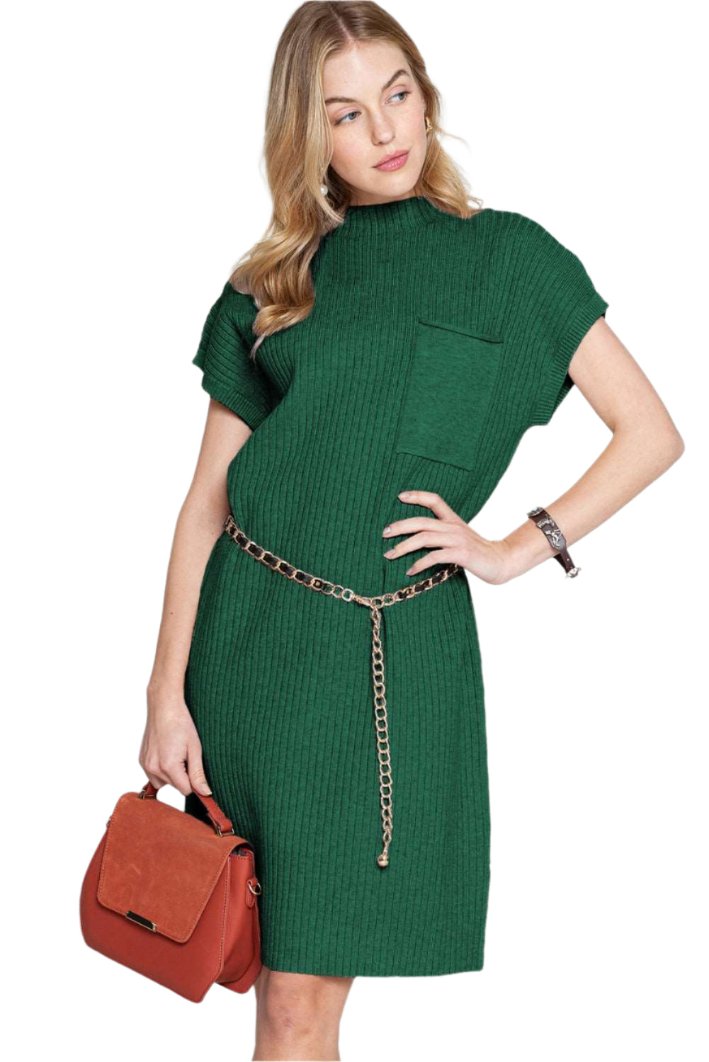 Green Sweater Knit Dress - Catherine Martin