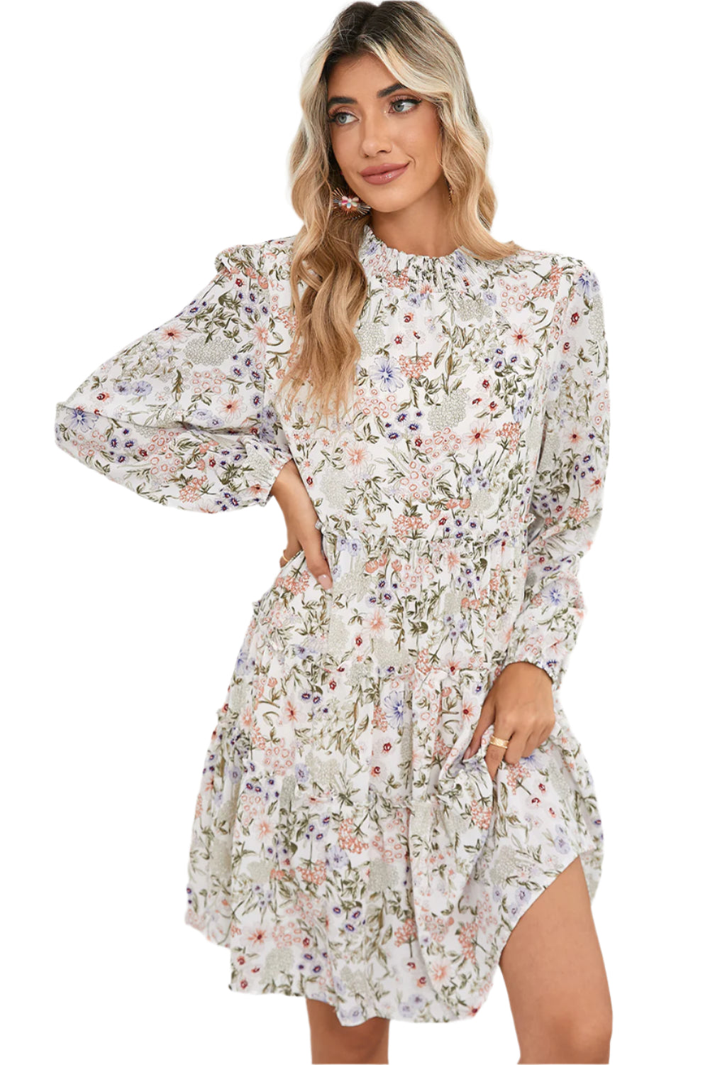 Long Sleeve Floral Dress - Catherine Martin