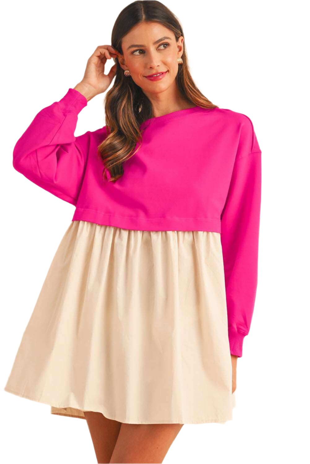 Rose Red Pleated Mini Dress - Catherine Martin