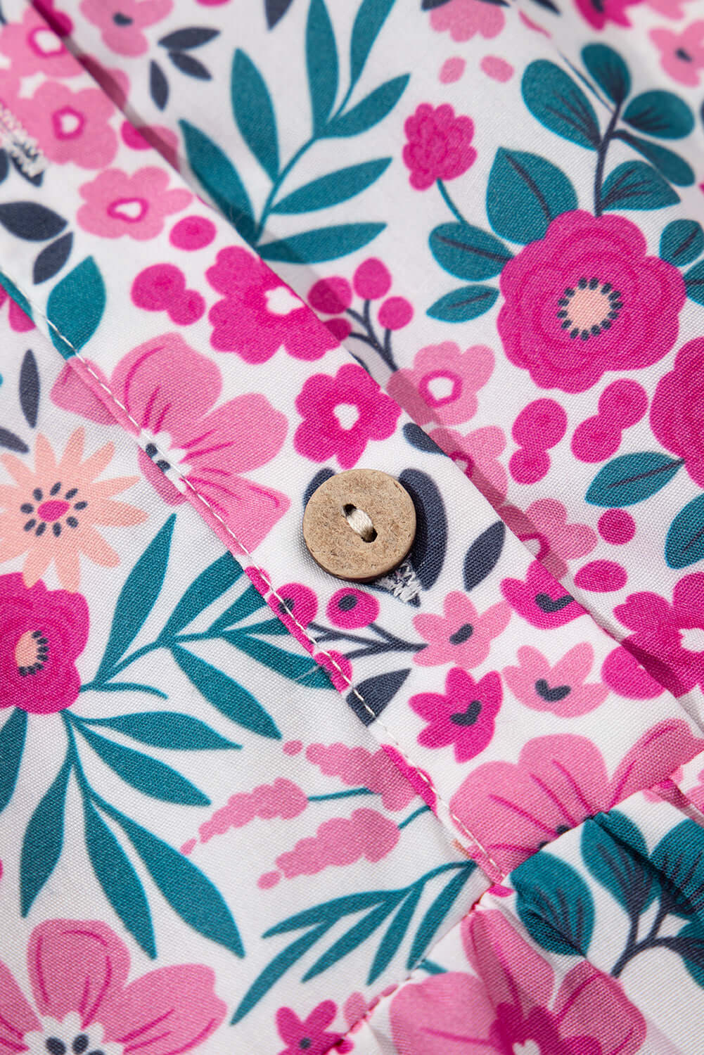 Women's Spring Garden Babydoll Dress. Fabric view.