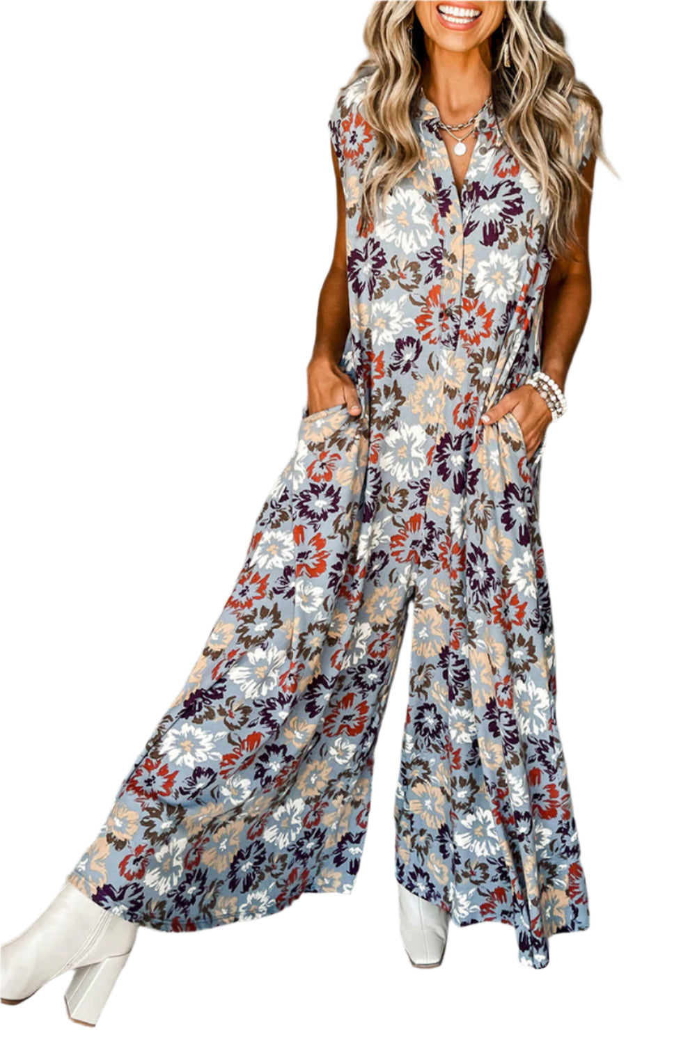 Relaxed Fit Floral Jumpsuit - Catherine Martin