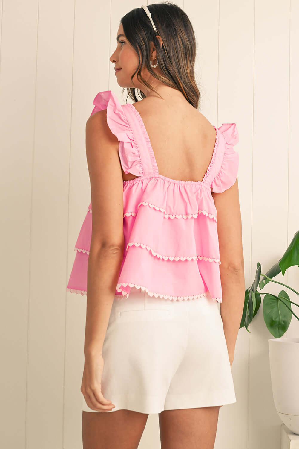 Pink Ruffle Tiered Camisole – Summer Style Australia - Catherine Martin