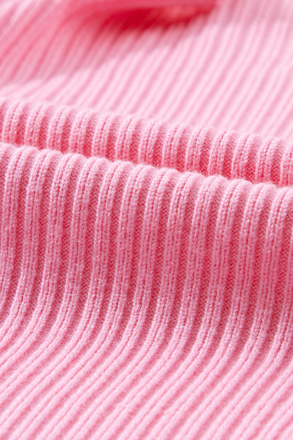 Pink Knit Sweater Short Sleeve