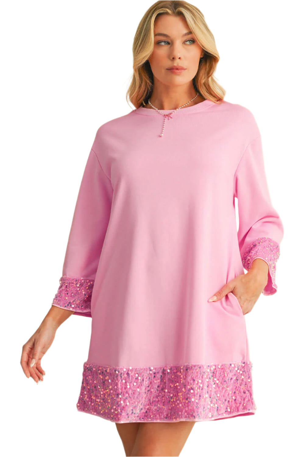 Bonbon Sequin T-Shirt Dress - Catherine Martin
