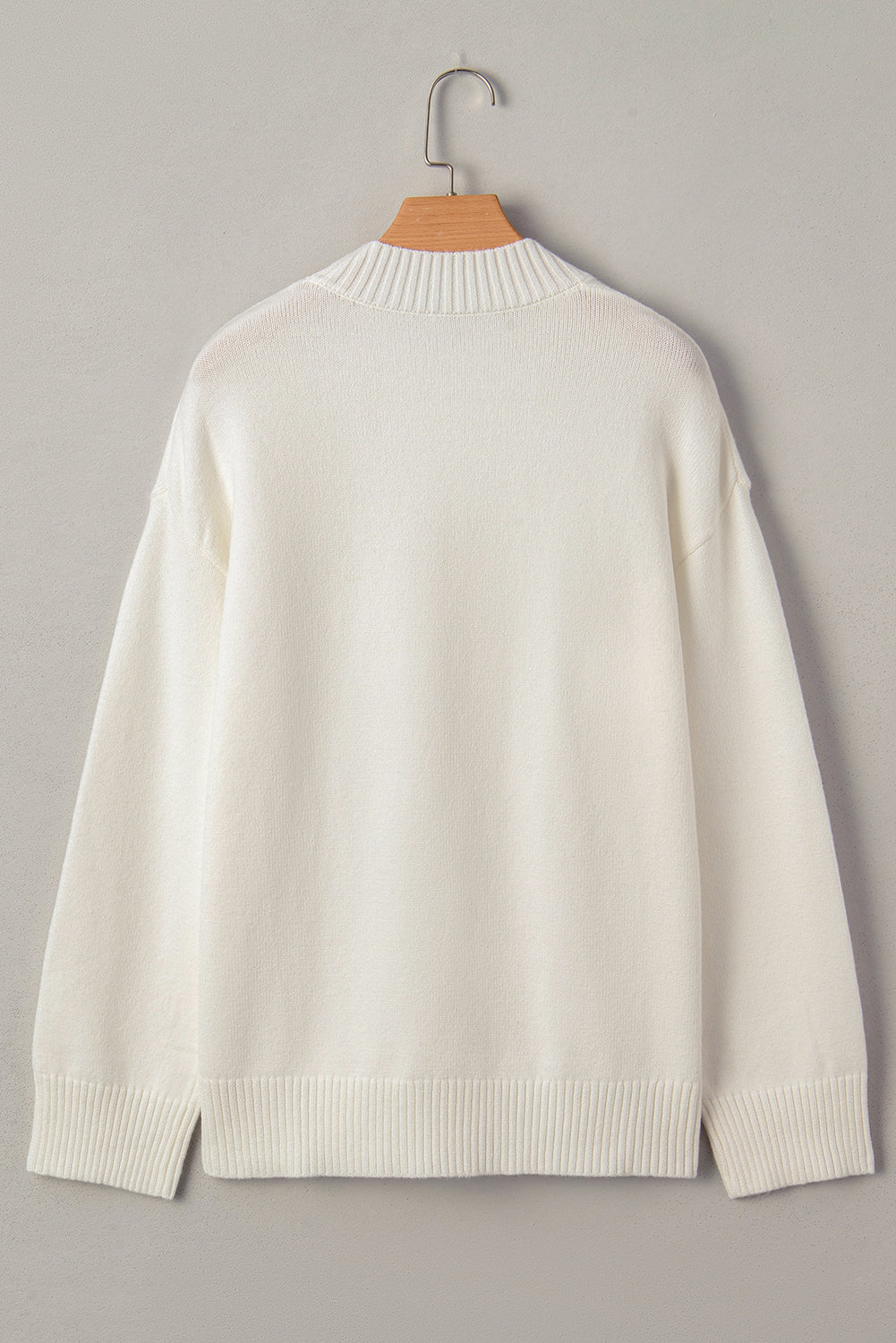 Bouquet Embroidered Drop Sleeve Sweater