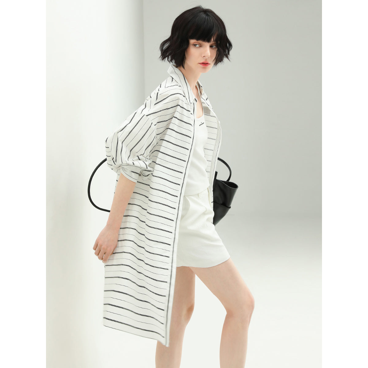 Breezy Radiant Lightweight Striped Shirt-1