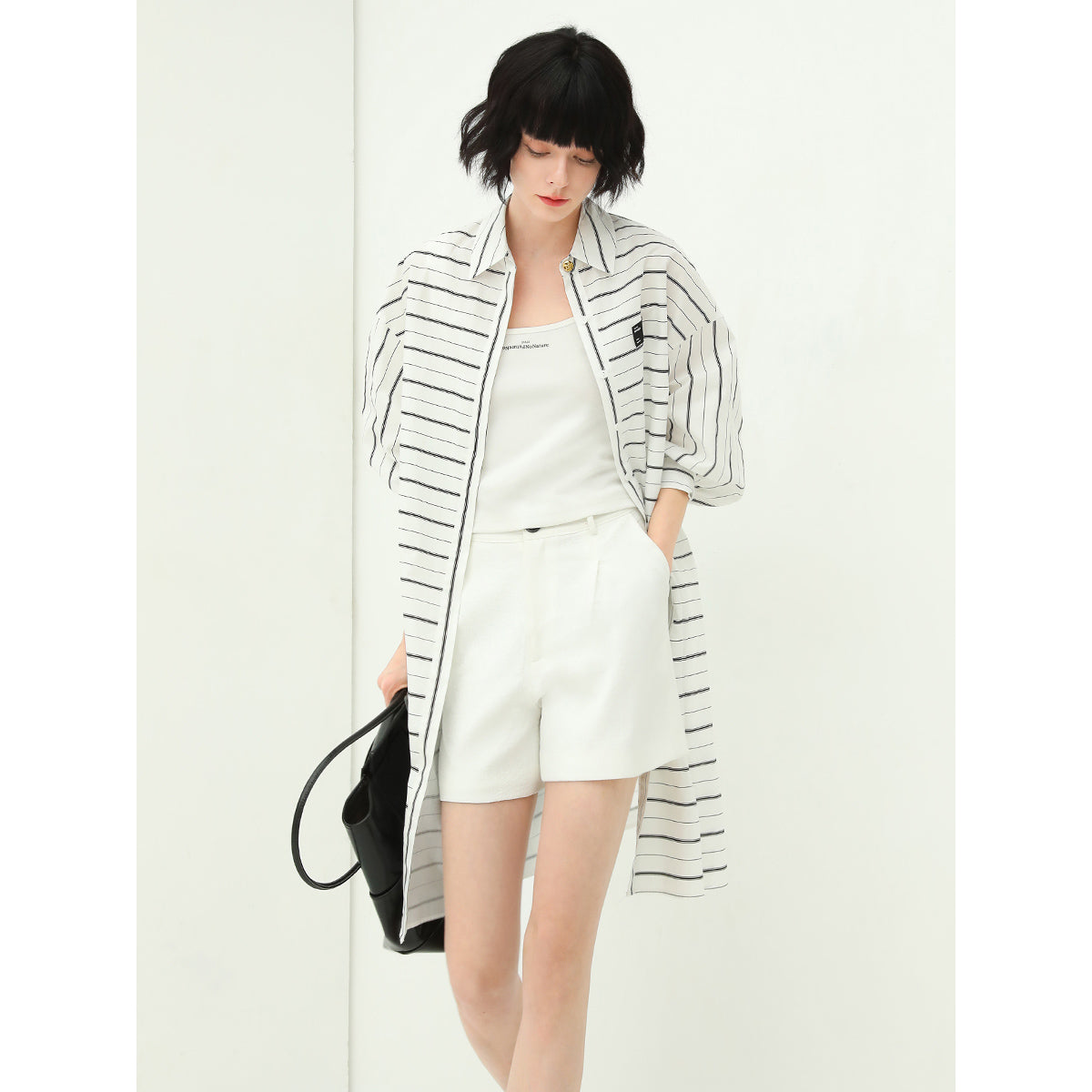 Breezy Radiant Lightweight Striped Shirt-2