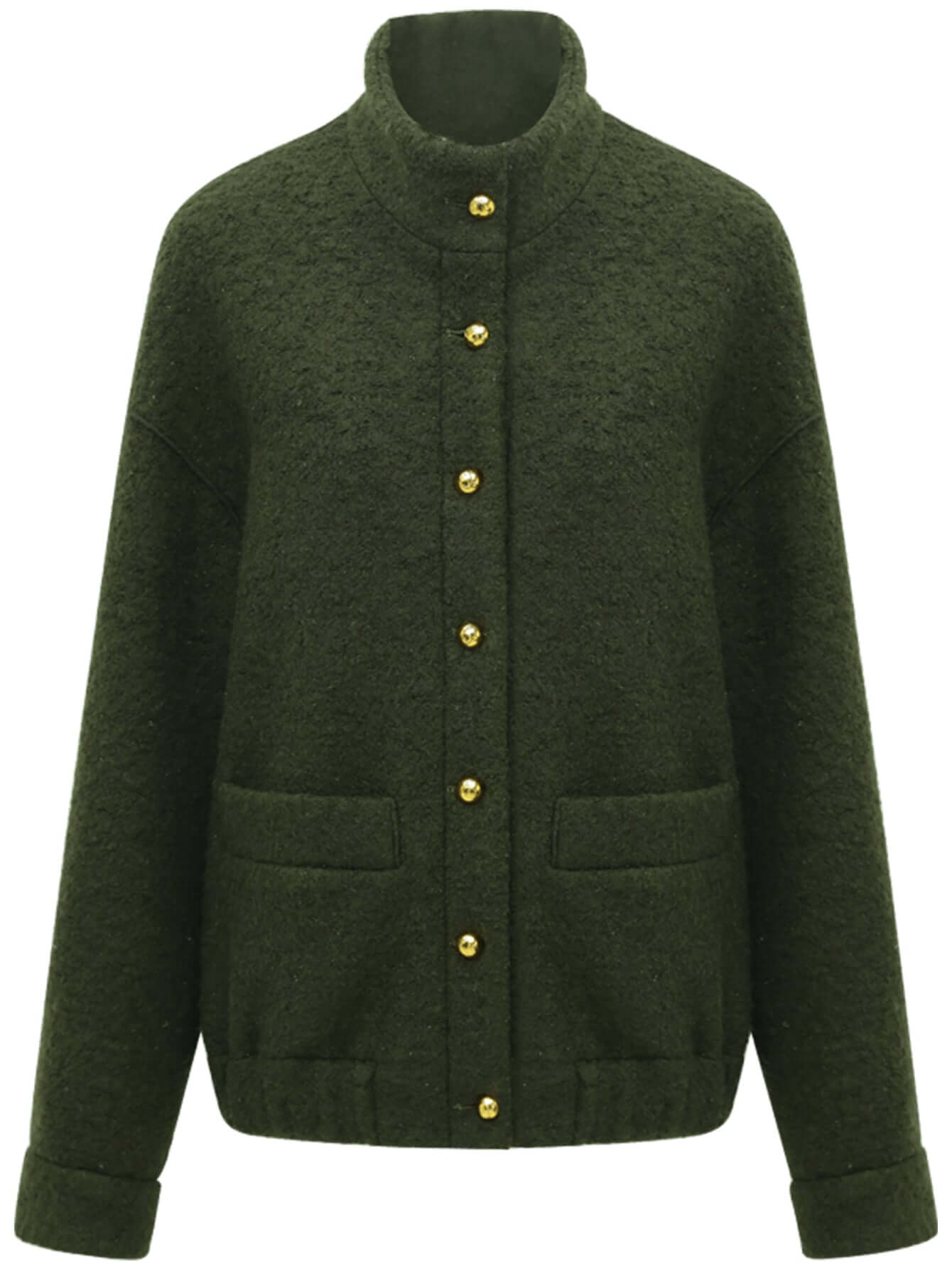 Classic Green Wool Coat-3