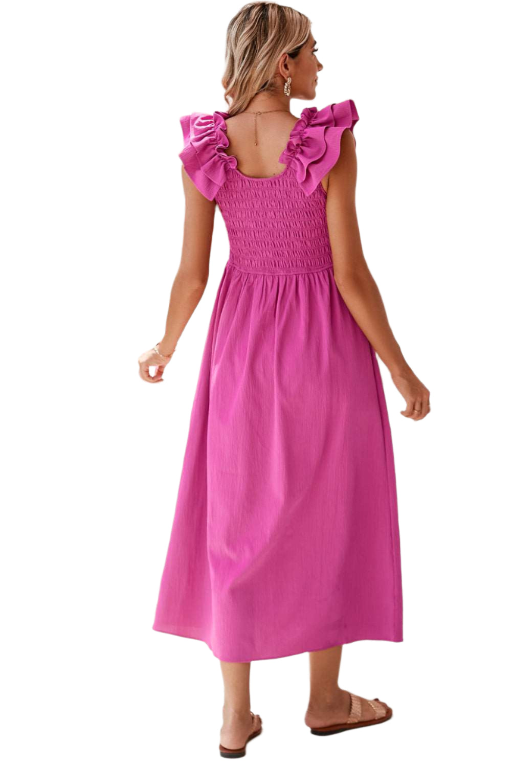 Rose Red Midi Dress - Catherine Martin