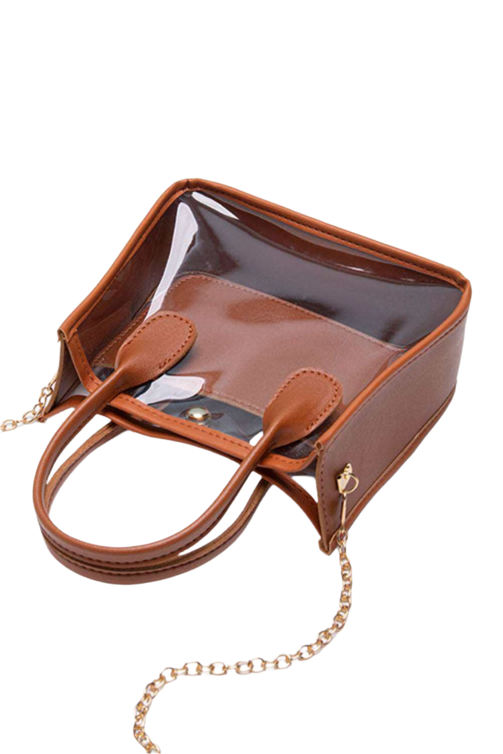 Black Chain Strap Clear Shoulder Bag - Catherine Martin