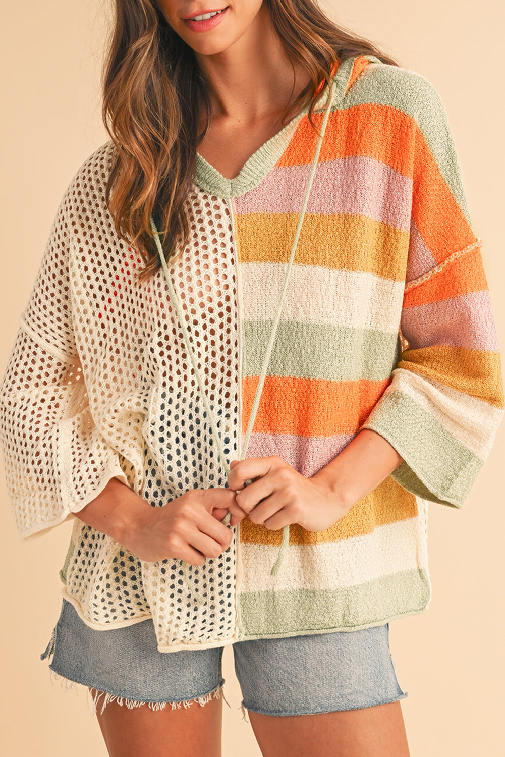 Womens Boho Knit Hoodie - Catherine Martin