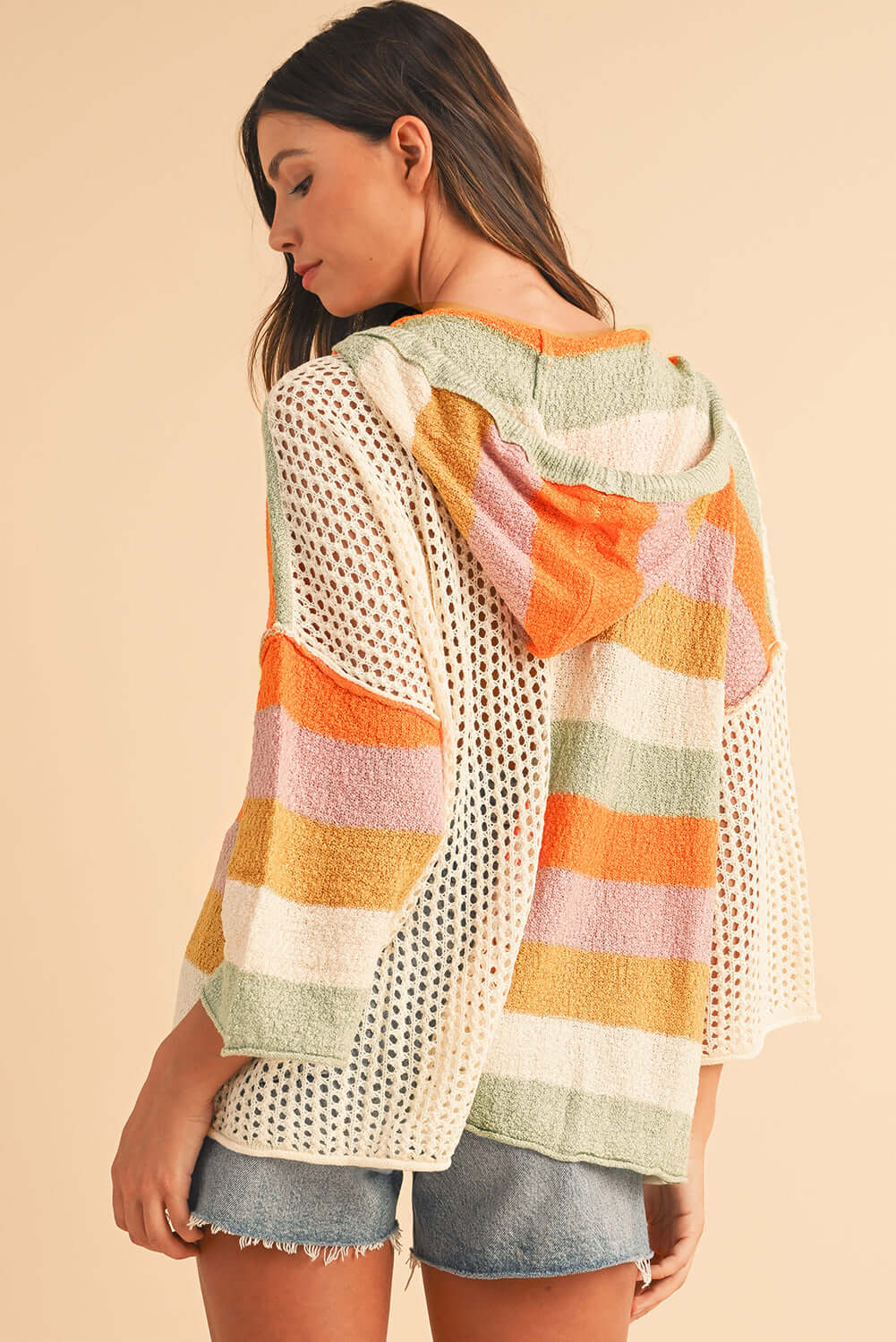Womens Boho Knit Hoodie - Catherine Martin