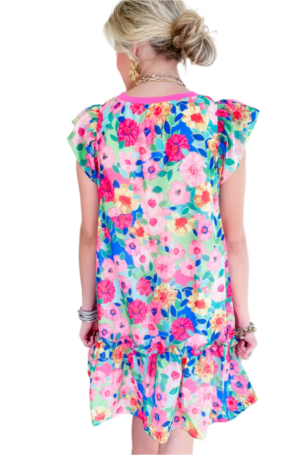 Colorful Mini Dress Cap Sleeve - Catherine Martin