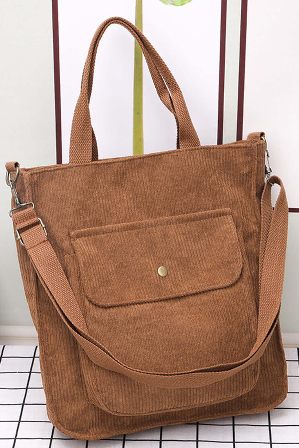 Trendy Corduroy Shoulder Bag Women's - Catherine Martin