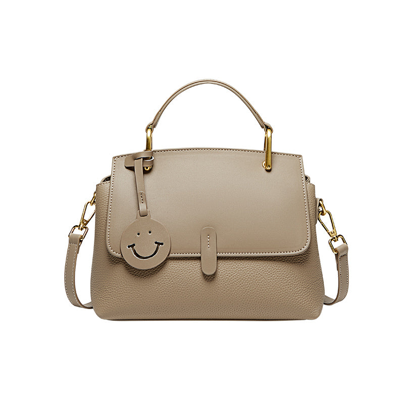 Supple Work Leather Satchel Bag-5