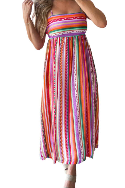 Multi Coloured Stripe Dress - Catherine Martin