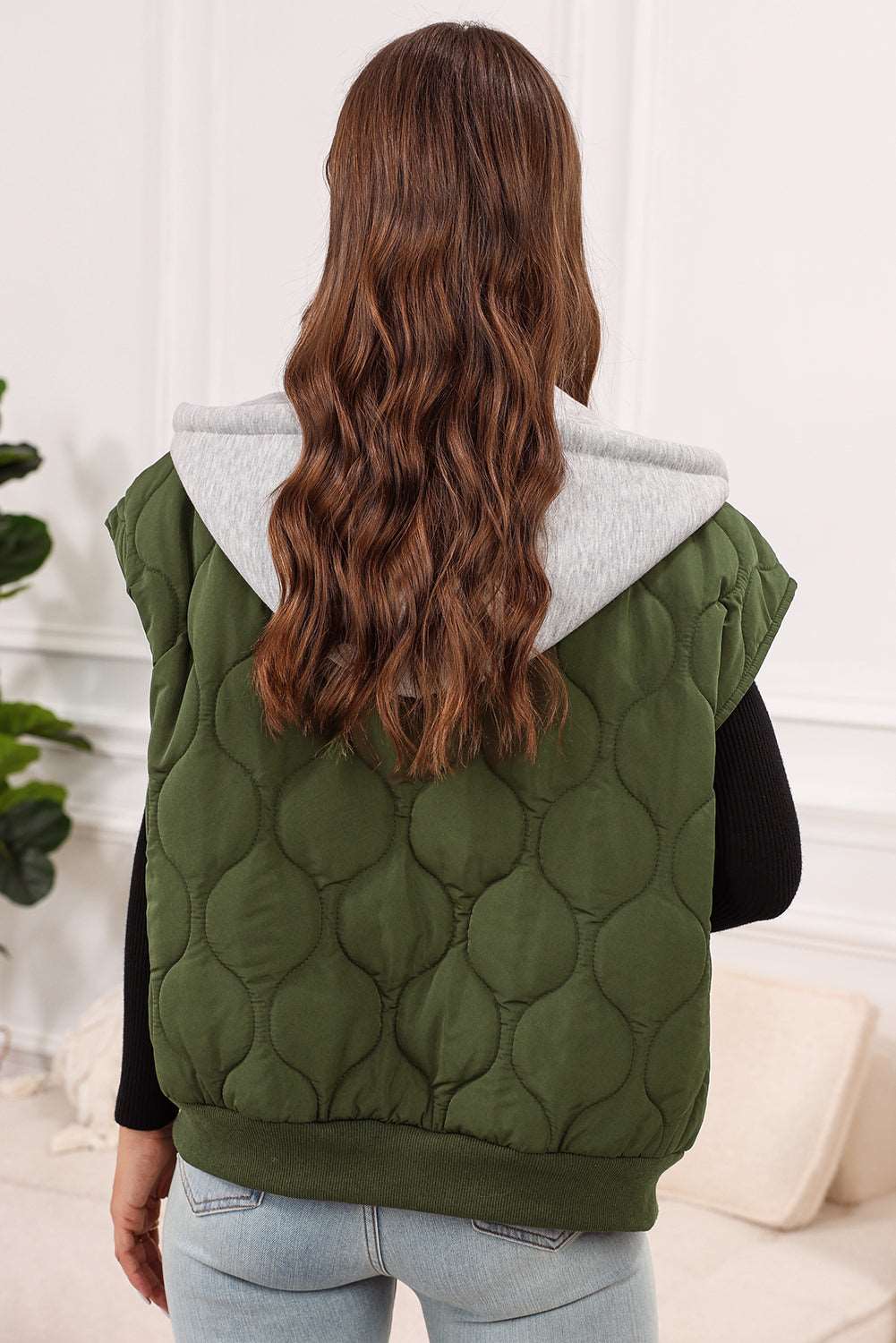 Jungle Green Quilted Puffer Vest - Catherine Martin