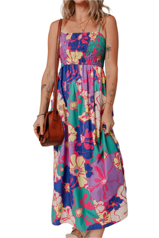 Tropical Bloom Smocked Maxi Dress - Catherine Martin