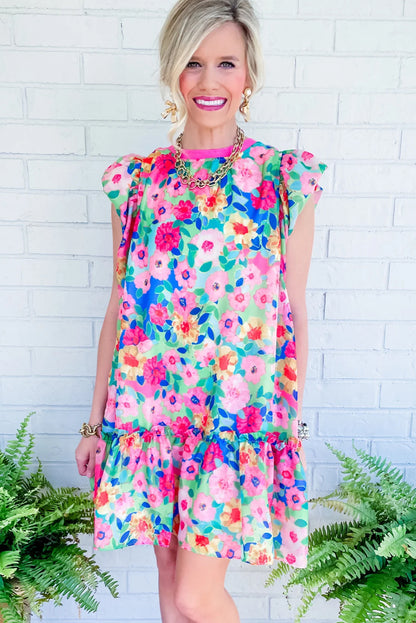 Colorful Mini Dress Cap Sleeve - Catherine Martin