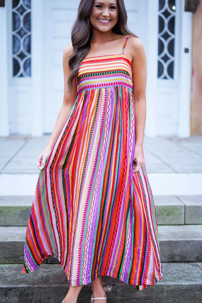 Multi Coloured Stripe Dress - Catherine Martin