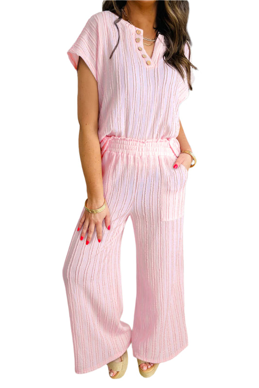 Soft Pink Lounge Co-Ord – Lightweight & Breathable - Catherine Martin