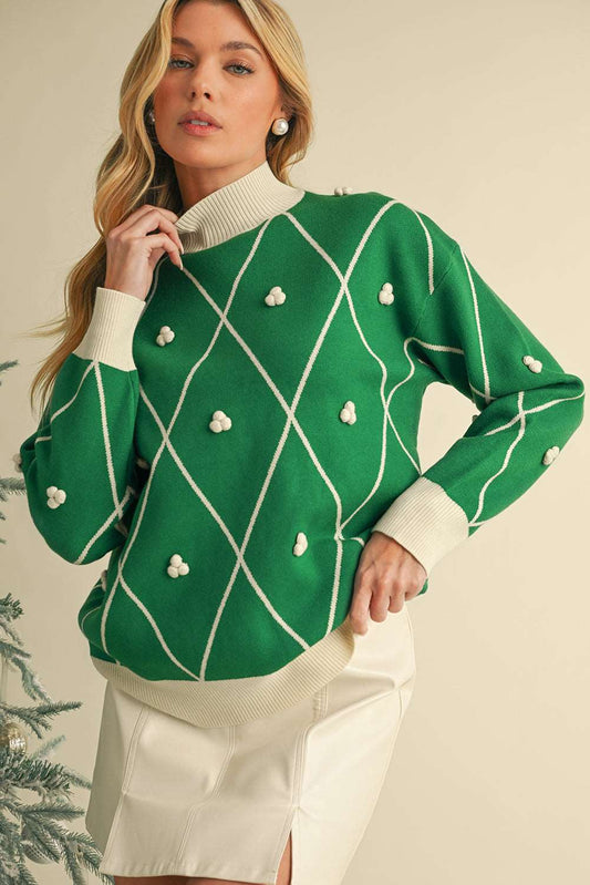 Dark Green Knit Sweater - Catherine Martin