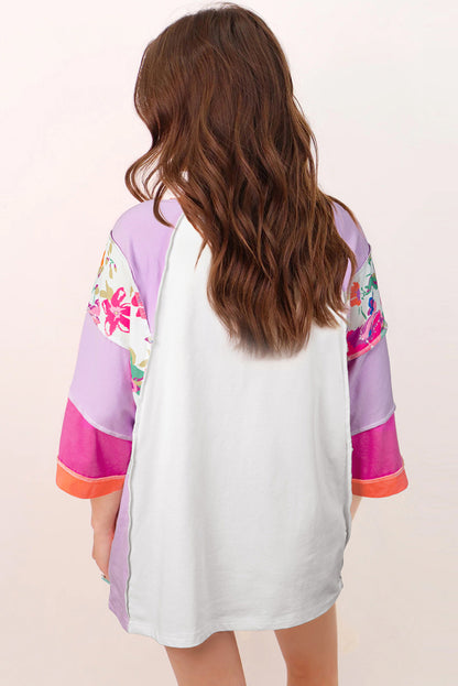 Floral Top Colorblock - Catherine Martin