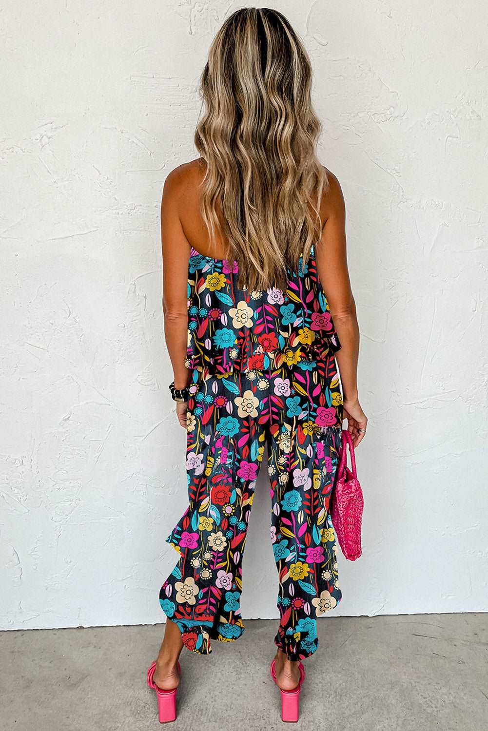 Ruffle Strapless Flared Jumpsuit -Catherine Martin