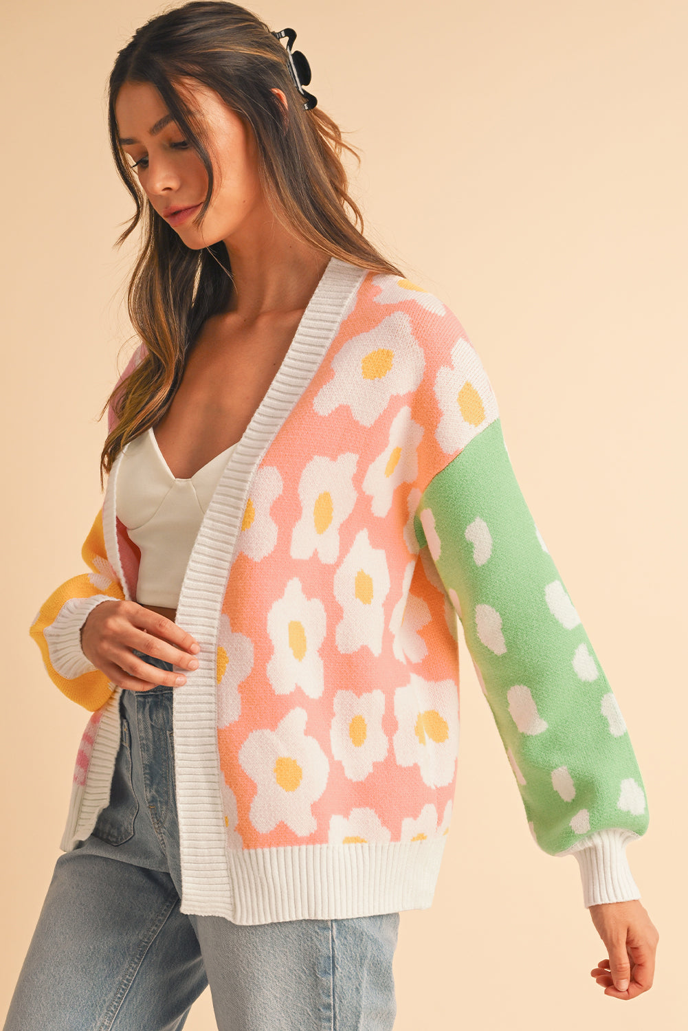 Flower Dotted Print Cardigan - Catherine Martin