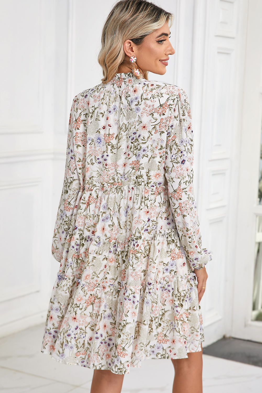 Long Sleeve Floral Dress - Catherine Martin