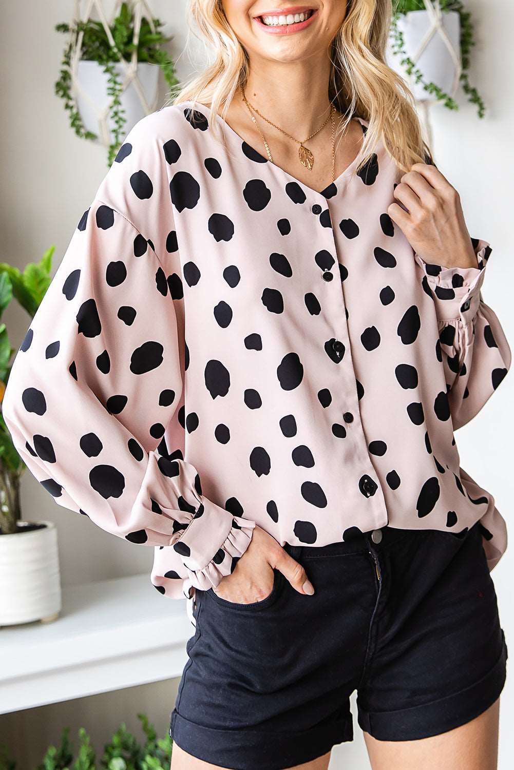 Pink Polka Dot Blouse - Catherine Martin