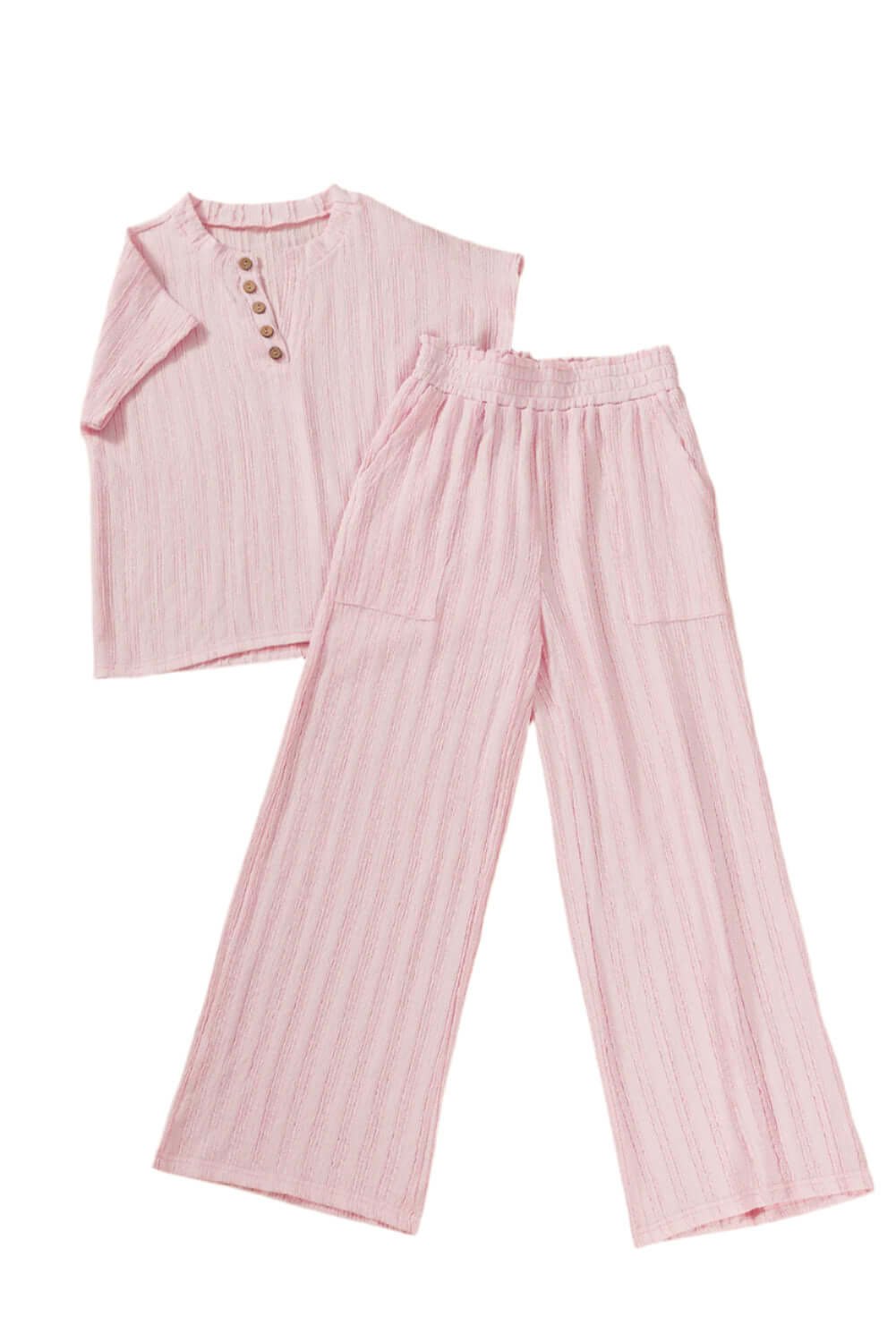 Soft Pink Lounge Co-Ord – Lightweight & Breathable - Catherine Martin