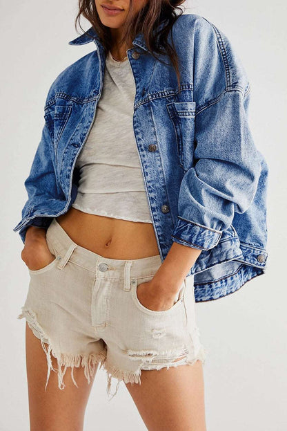 Stripe Washed Denim Jacket - Catherine Martin