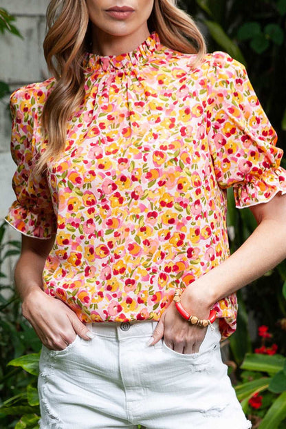 Yellow Floral Boho Blouse - Catherine Martin