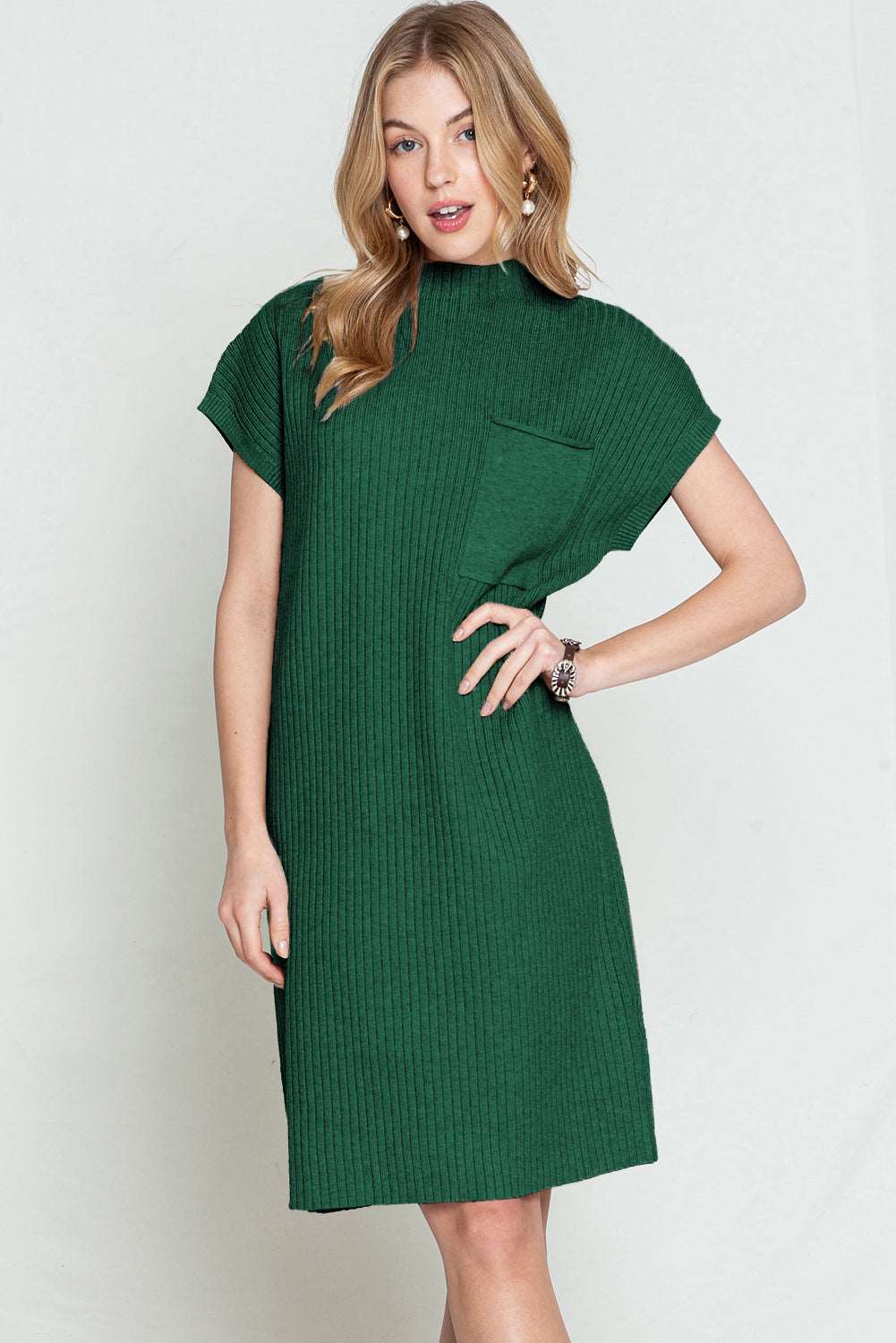 Green Sweater Knit Dress - Catherine Martin