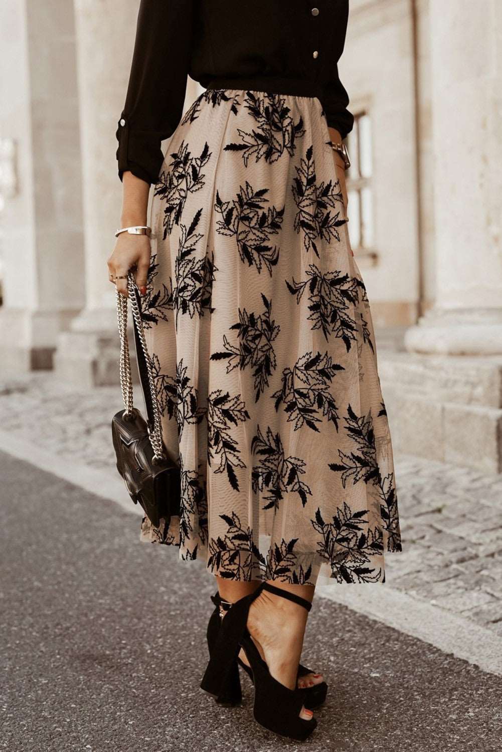 Embroidered Floral Maxi Skirt - Catherine Martin