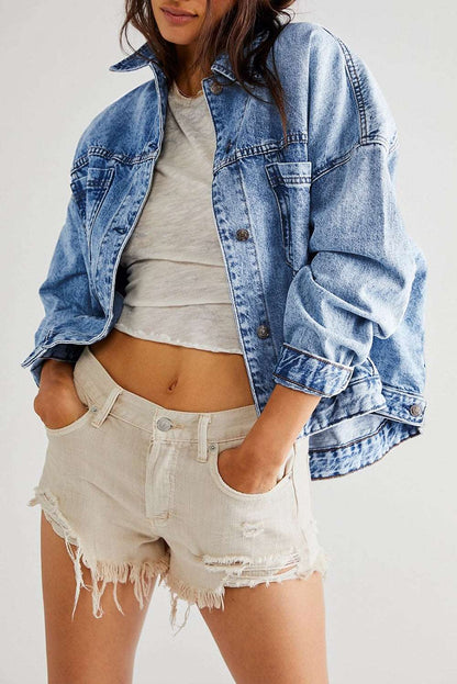 Stripe Washed Denim Jacket - Catherine Martin