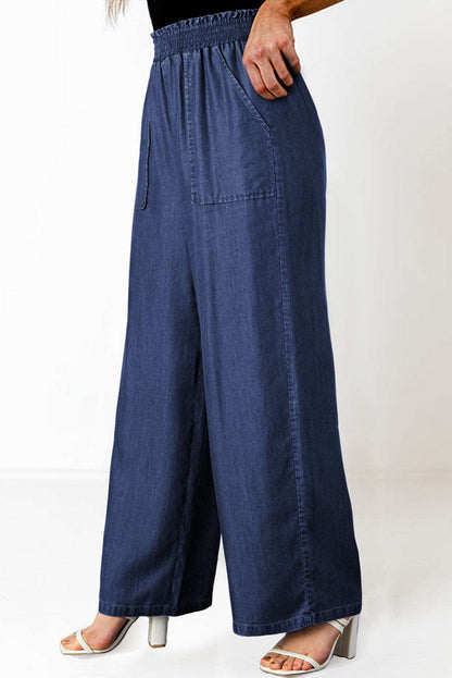 Black High Waist Wide Leg Jeans - Catherine Martin