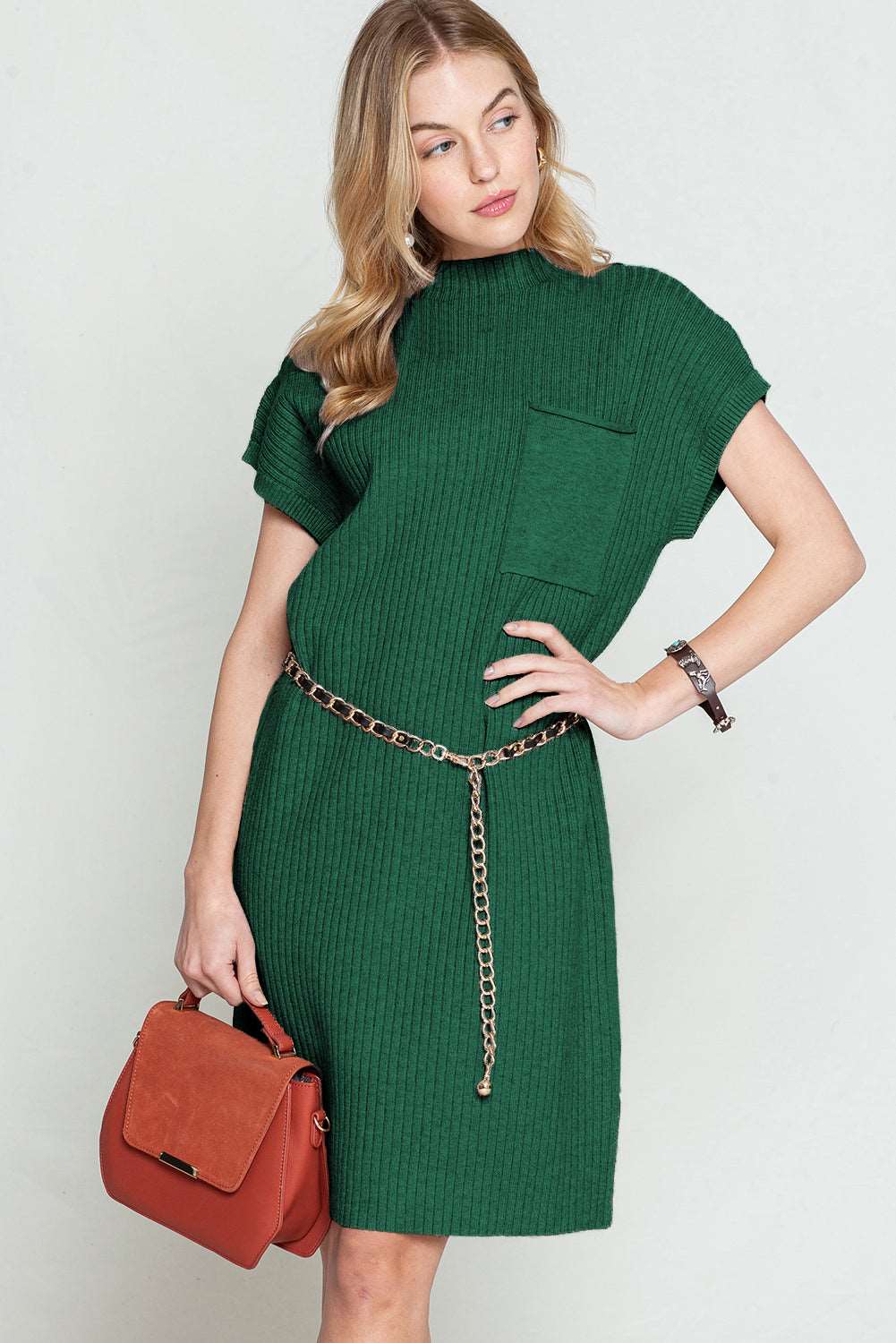 Green Sweater Knit Dress - Catherine Martin